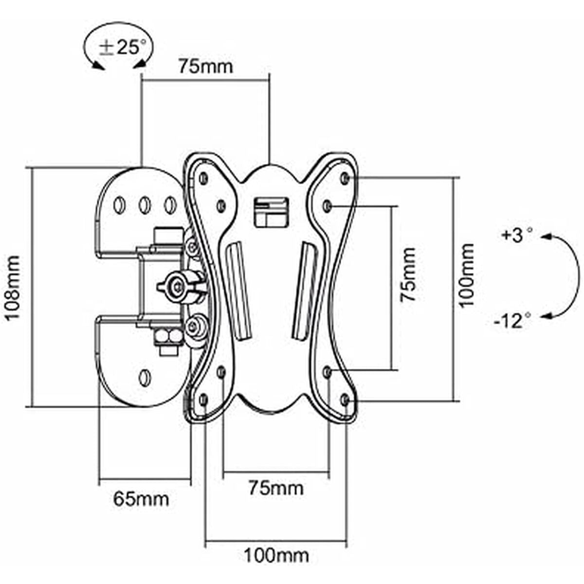 Βάση Τηλεόρασης MacLean MC-670 27" 13" 20 kg